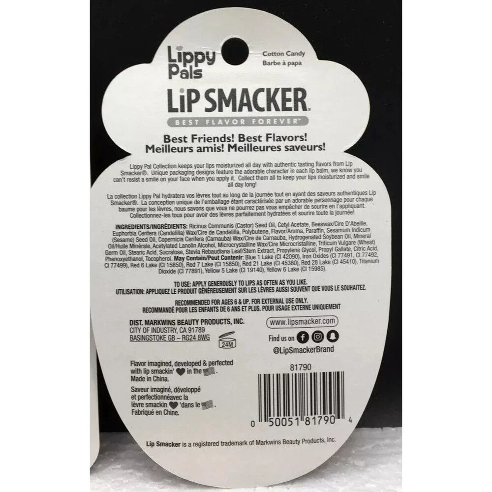 Lip Smackers Best Flavor Ever Cotton Candy Bunny & Sparkle And Shine Cream Powde